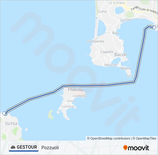 GESTOUR Ferry Line Map