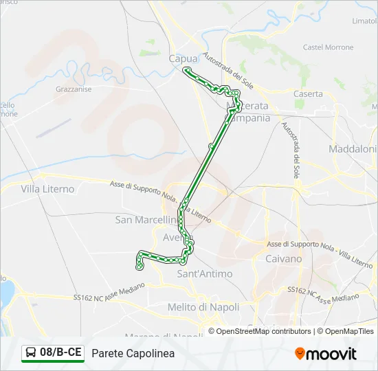 08/B-CE Bus Line Map