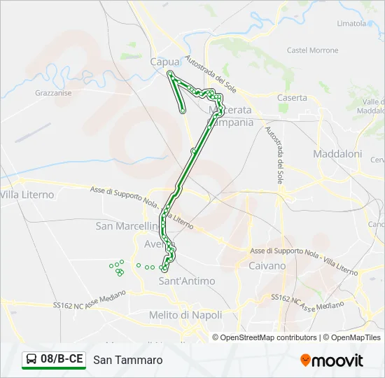 08/B-CE Bus Line Map