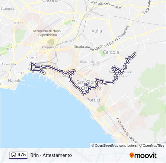 475 Bus Line Map