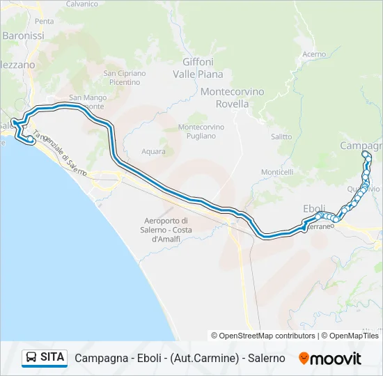 SITA Bus Line Map