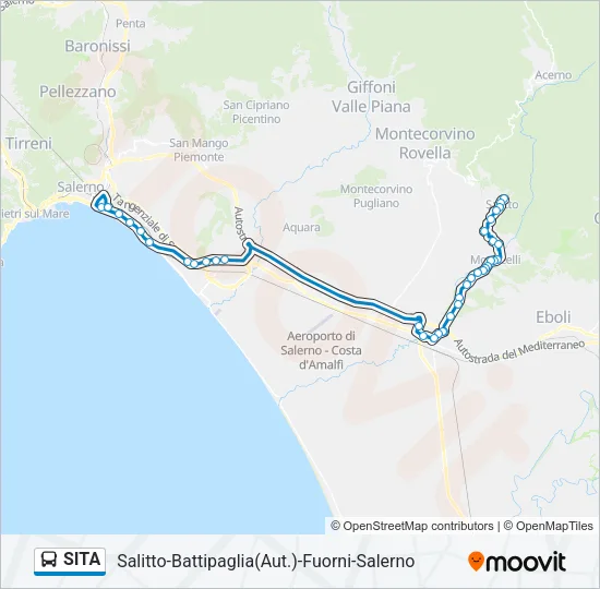 SITA Bus Line Map