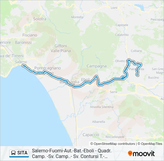 SITA Bus Line Map