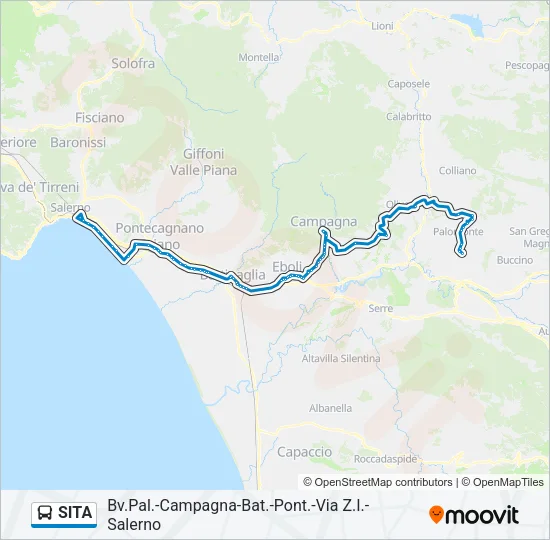 SITA Bus Line Map