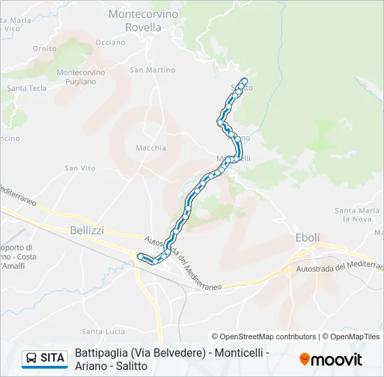 SITA Bus Line Map
