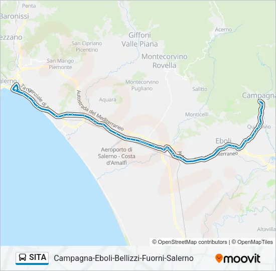 SITA Bus Line Map