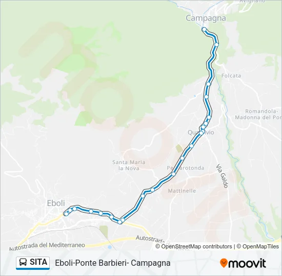SITA Bus Line Map