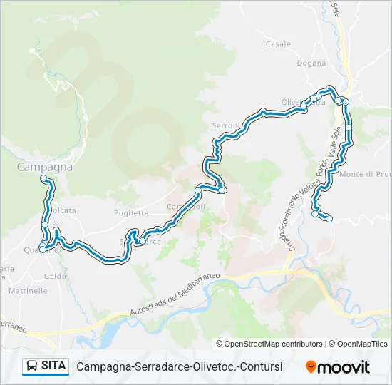 SITA Bus Line Map