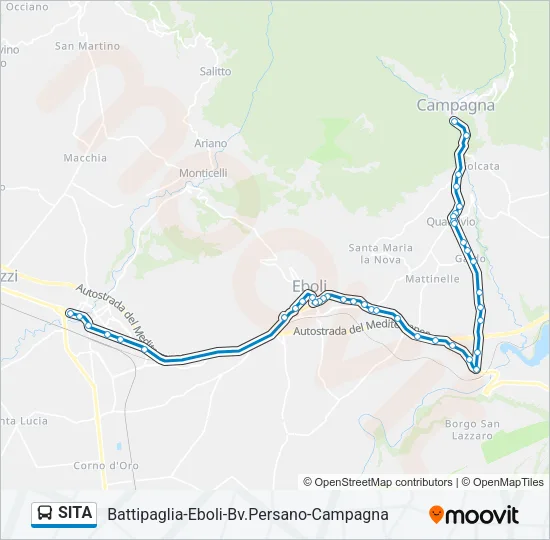 SITA Bus Line Map