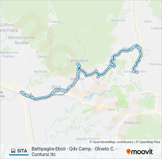 SITA Bus Line Map