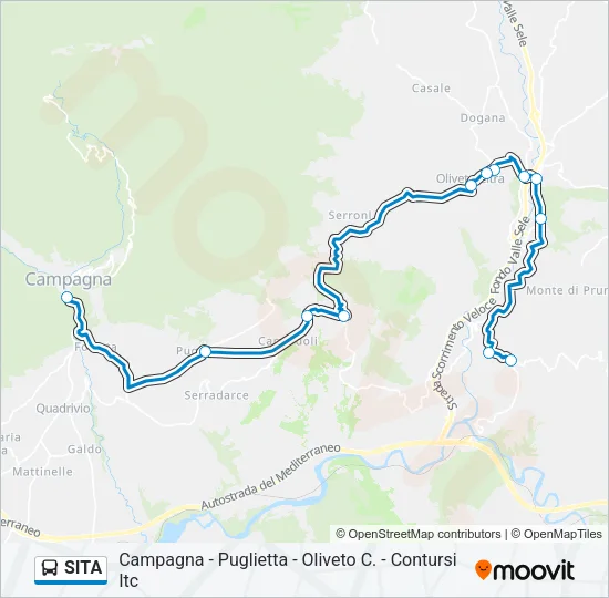 SITA Bus Line Map