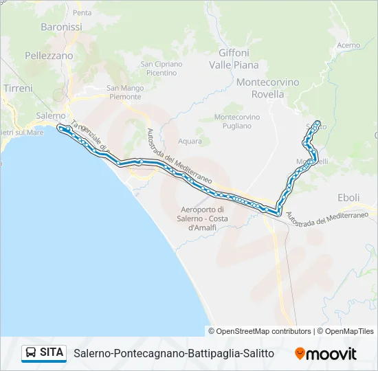 SITA Bus Line Map