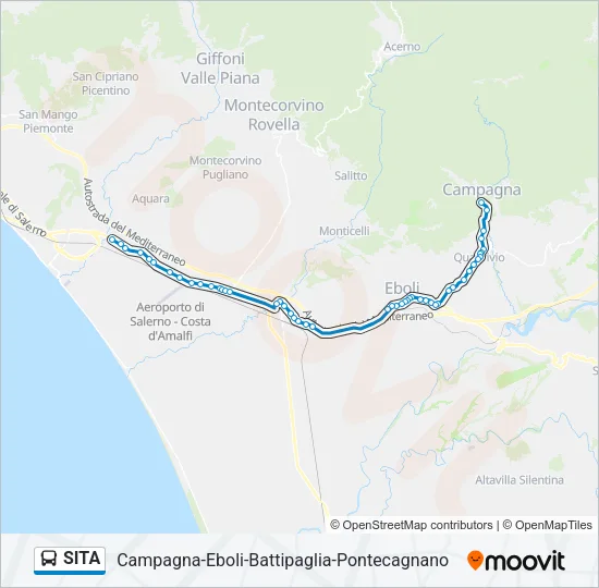 SITA Bus Line Map