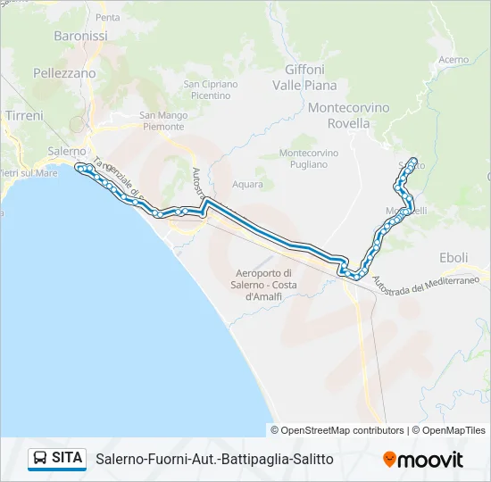 SITA Bus Line Map