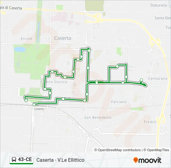 43-CE Bus Line Map