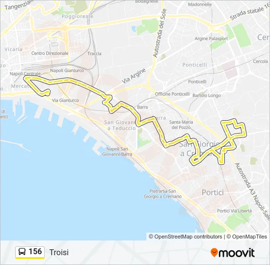 156 Bus Line Map
