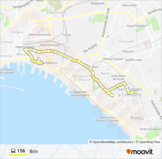 156 Bus Line Map