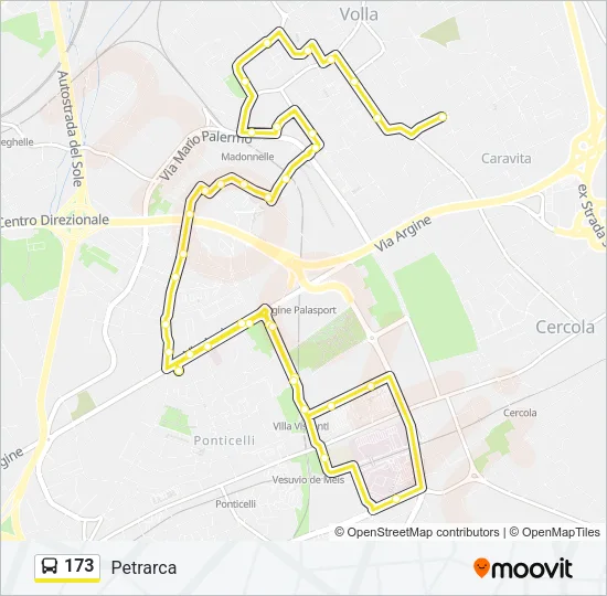 173 Bus Line Map