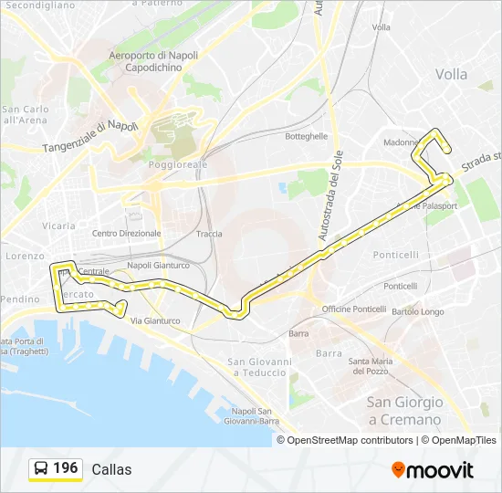 196 Bus Line Map