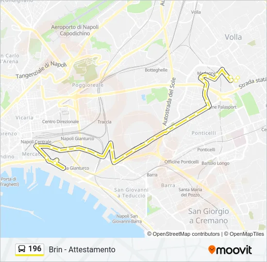 196 Bus Line Map