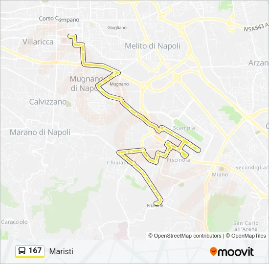 167 Bus Line Map
