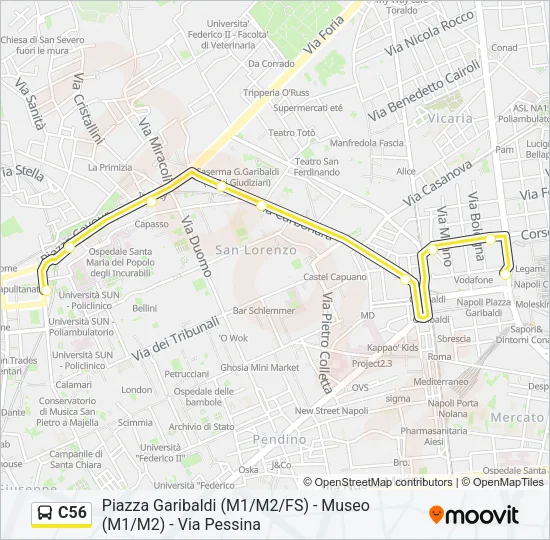 C56 Bus Line Map