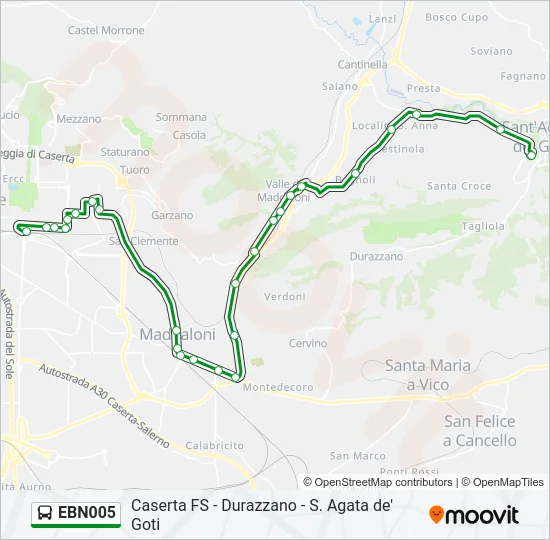 EBN005 Bus Line Map