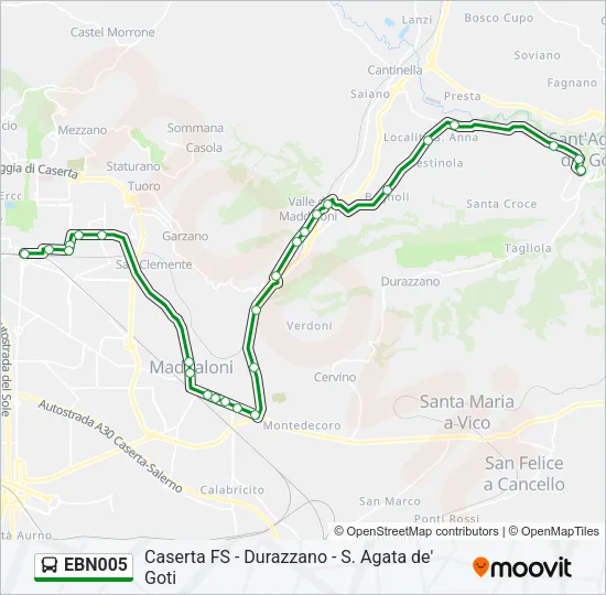 EBN005 Bus Line Map