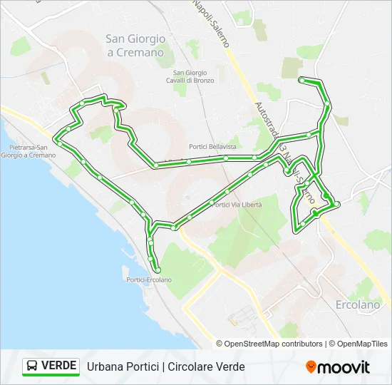 VERDE Bus Line Map
