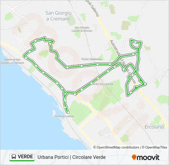 VERDE Bus Line Map