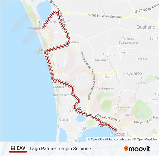 EAV Bus Line Map
