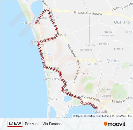 EAV Bus Line Map