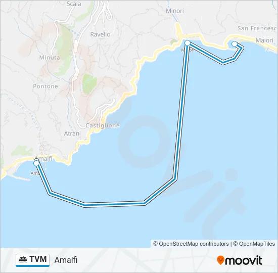 TVM Ferry Line Map