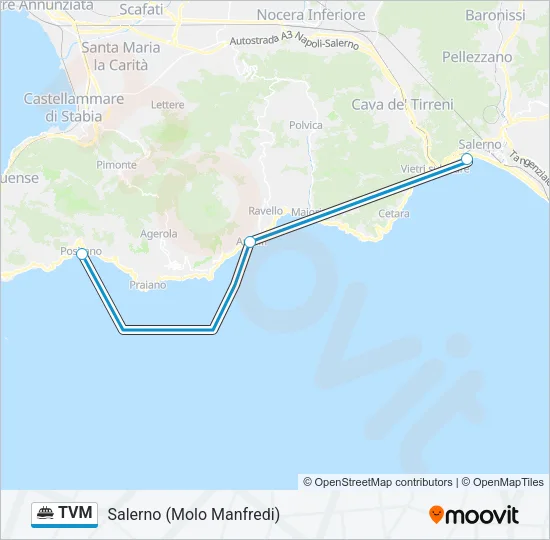 TVM Ferry Line Map