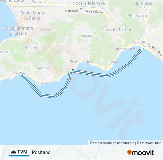 TVM Ferry Line Map