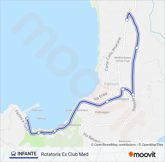 INFANTE Bus Line Map