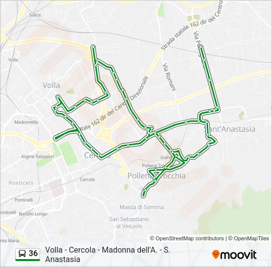36 Bus Line Map