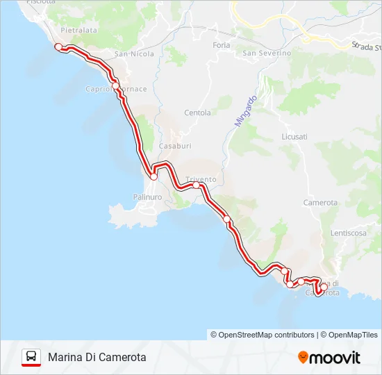 FRECCIALINK Bus Line Map
