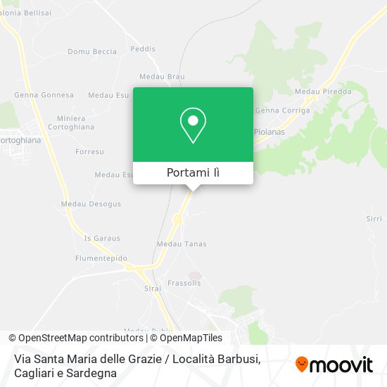 Mappa Via Santa Maria delle Grazie / Località Barbusi