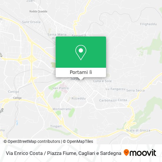 Mappa Via Enrico Costa / Piazza Fiume