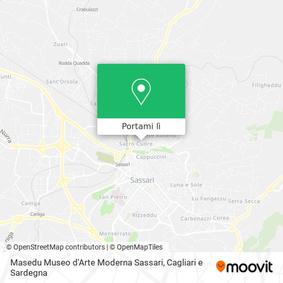 Mappa Masedu Museo d'Arte Moderna Sassari