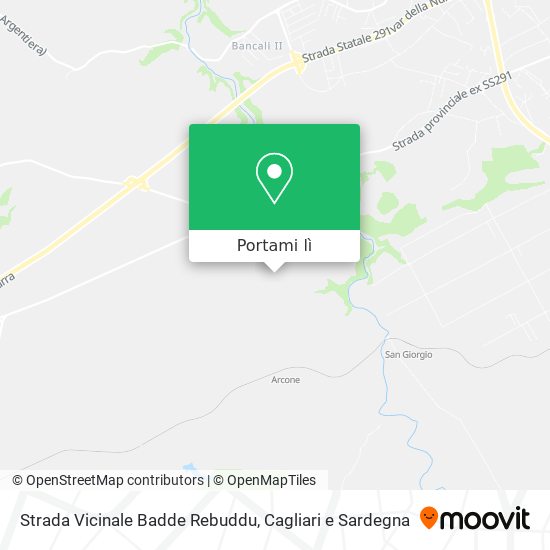 Mappa Strada Vicinale Badde Rebuddu