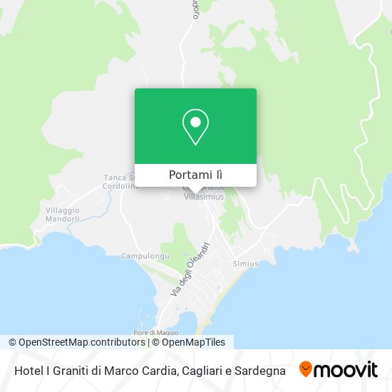 Mappa Hotel I Graniti di Marco Cardia