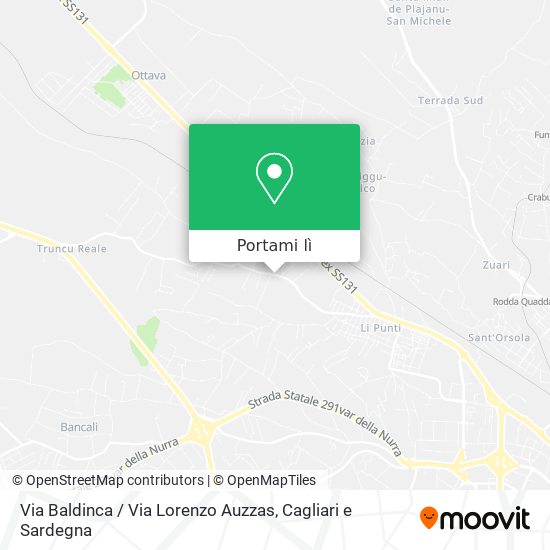 Mappa Via Baldinca / Via Lorenzo Auzzas