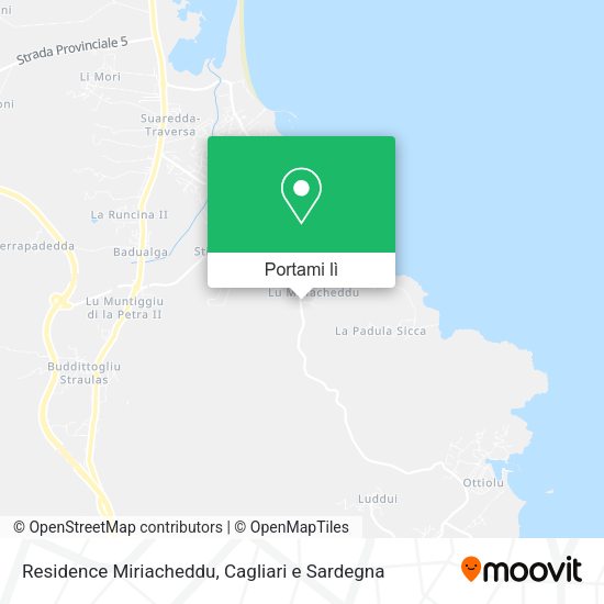 Mappa Residence Miriacheddu