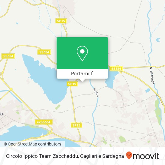Mappa Circolo Ippico Team Zaccheddu