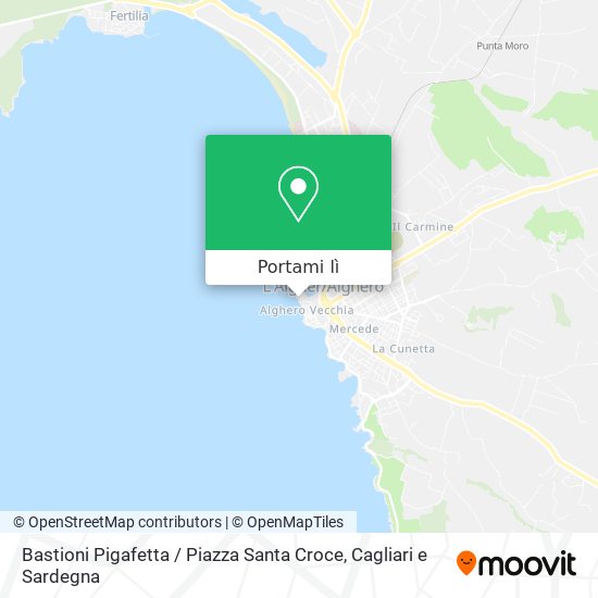 Mappa Bastioni Pigafetta / Piazza Santa Croce