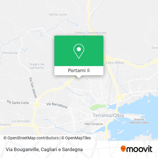 Mappa Via Bouganville