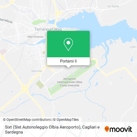 Mappa Sixt (Sixt Autonoleggio Olbia Aeroporto)