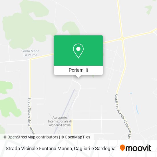 Mappa Strada Vicinale Funtana Manna